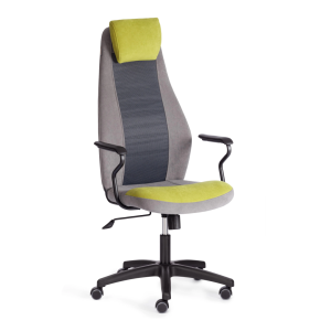 Кресло компьютерное Tetchair Aviator 21646 флок, ткань, олива, серый