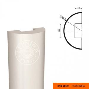 Тело полуколонны LepninaPlast КЛВ-205/2 20.5x10.25x250