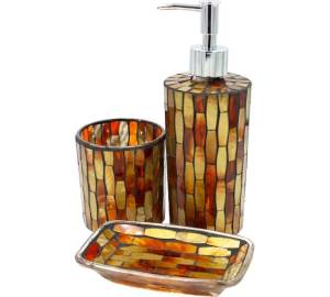Набор аксессуаров для ванны Bath Plus Ambra W-GL0696AA-SET3 желтый