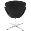 Кресло Bradex Home Swan Style Chair FR 0650 графит/искусственная замша фото 4