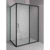 Душевой уголок Orange E23-13090TB профиль черный, стекло прозрачное, 130x88.5x190 фото 2