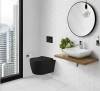 Унитаз подвесной Cerutti Spa Sella CT10016 безободковый, сиденье микролифт, черный матовый фото 2