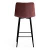 Стул полубарный Tetchair Chilly 15455 коралловый barkhat 15 /черный фото 4