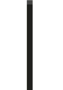 Планка универсальная Vox Linerio U-Trim S/M-Line Black 265x2.5x1.2