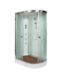 Душевая кабина AvaCan EM1512LGM+EL с гидромассажем и электрикой, 120x80x220