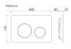Кнопка смыва Ceramica Nova Balance CN12-001MB черный матовый фото 3