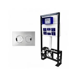 Система инсталляции для унитазов Bettoserb Sava Free Standing SFS40006469 клавиша смыва хром глянцевый