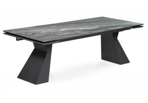 Стол Woodville Денхольм 588036 mosco nero matt, черный 240(300)x100x78