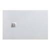 Поддон для душа BelBagno Uno TRAY-MR-UNO-AH-160/80-35-W-CR с сифоном и декоративной накладкой, белый, 160x80