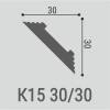 Карниз Bello Deco XPS POLYMER К 15 00-00106295 200x3x3 фото 2