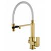 Смеситель для кухни Wonzon & Woghand WW-88458012-BG（MW) под фильтр, с гибким изливом, брашированное золото
