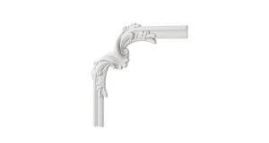 Декоративный уголок гладкий Decor-Dizayn C2-DD400 31x1.6x31