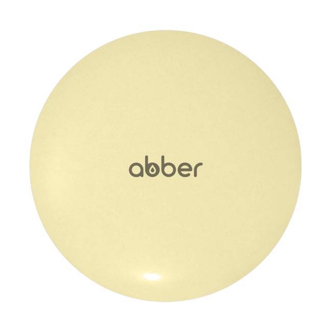 Накладка на слив для раковины Abber AC0014MY желтая матовая, керамика