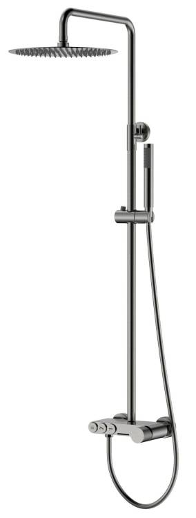 Душевая стойка Boheme Stick 128-SGM.2 Shine Gun Metal ручка Touch