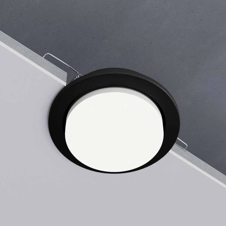 Встраиваемый точечный светильник Elektrostandard Circu 1035 GX53 WH черный