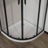 Душевой уголок Vincea City VSQ-5CT900CLB 900x900, профиль черный матовый, стекло прозрачное фото 3