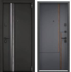 Входная стальная дверь Torex SUPER OMEGA PRO PP 2542752 ПВХ Черная шагрень/ПВХ Оскуро 2030x860