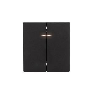 Выключатель 2-клавишный Kranz Strong KR-78-0714-5 антрацит