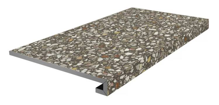 Ступень Kerama Marazzi Бричиола KM6060G0051RGCF фронтальная клееная коричневый матовый обрезной 33x60