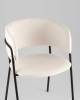 Кресло Stool Group Нэлли AV 486-L10-9005 буклированный велюр белый фото 8