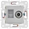 ТВ-розетка+Ethernet RJ45 IEK Skandy SK-AK20-1-K23 серебряный фото 4