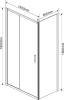 Душевой уголок Vincea Garda VSR-1G8014CLB 140x80 см, профиль чёрный, стекло прозрачное фото 3