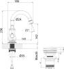 Смеситель для раковины Lemark Peretto LM6307RB фото 6