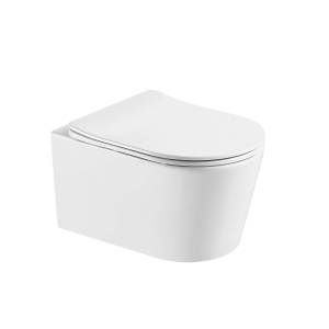 Унитаз подвесной Aquatek Оберон AQ1365T-00 безободковый, с крышкой-сиденьем микролифт