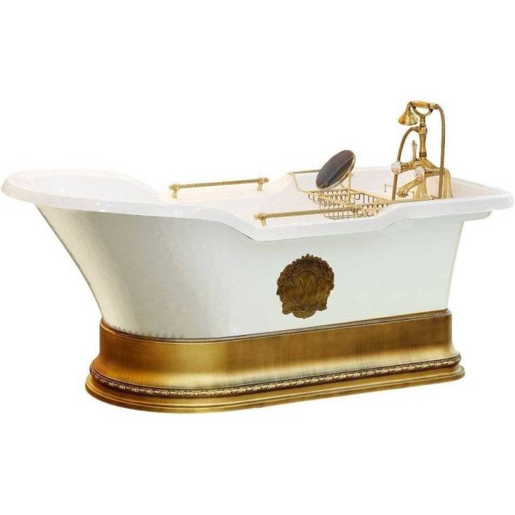Ванна из искусственного камня Migliore Impero 25809 180x87 бронза
