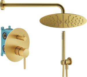 Душевой комплект Plumberia Selection Ixo KITXO18OB, золото браш