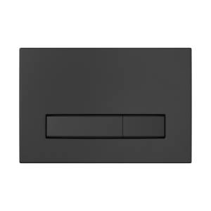 Кнопка смыва Berges Атом Line 049227 черная soft touch