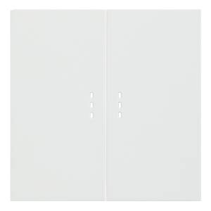 Клавиши для двухклавишного перекрестного выключателя с подсветкой Rikett 35615 MW белый сатин