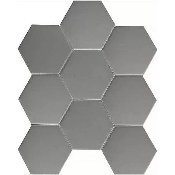 Мозаика Starmosaic Hex+Octagon+Triangolo FQ21016 Hexagon Big Grey Matt 25.6x29.5