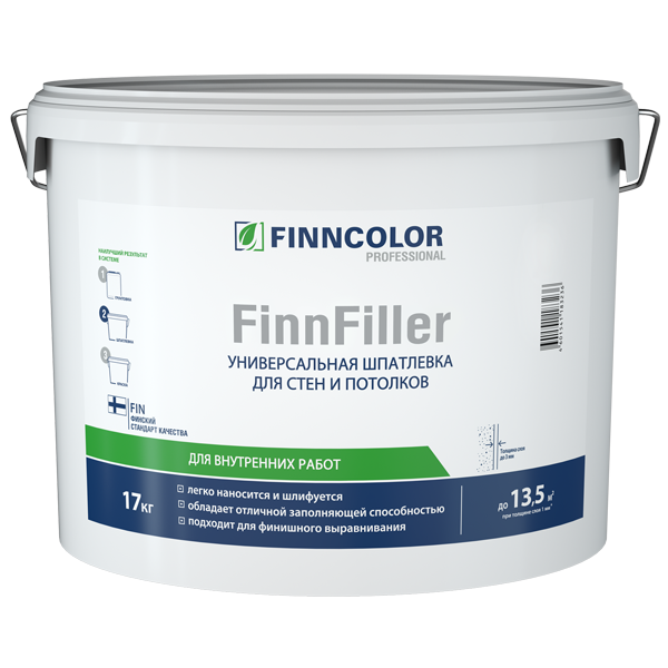 Шпатлевка финишная Finncolor FinnFiller 17 кг