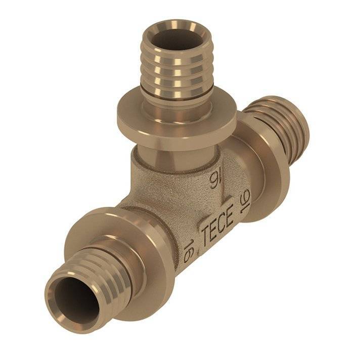 Тройник TECE TECEflex 90 гр. 25 x 25 x 25, бронза