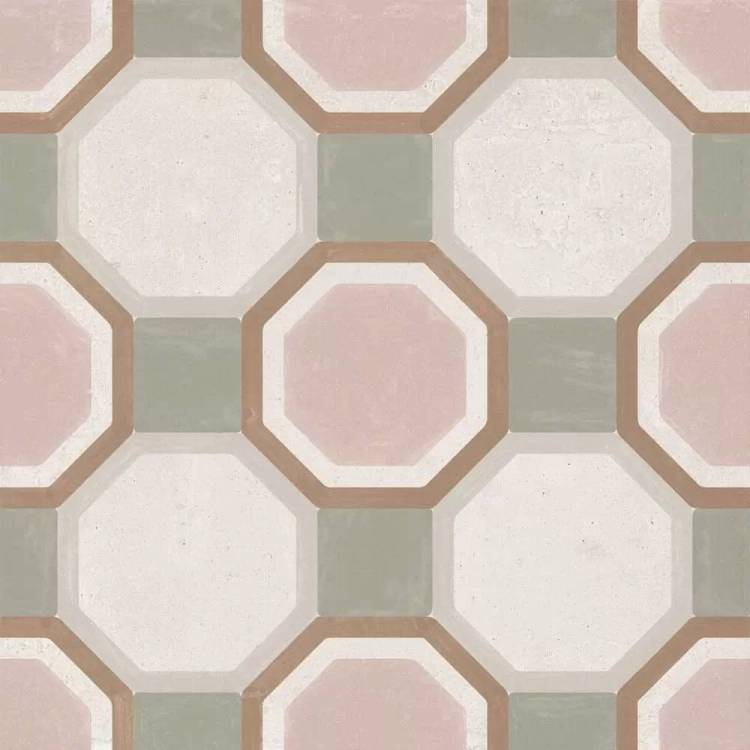 Керамогранит Harmony Patterns Pink Diamond 9mm R10 22.3x22.3