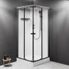 Душевая кабина Am.Pm X-Joy W94C-403-090BT 90x90, профиль матовый черный, стекло прозрачное фото 2