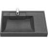 Раковина Aquaton Рейн 1A72113KRW210 левая, 80 см, графит