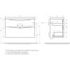 Тумба с раковиной BelBagno Marino H100 bianco lucido фото 10