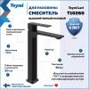 Смеситель для раковины Teymi Lori T10260 высокий, черный матовый фото 2