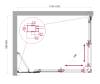Душевой уголок BelBagno LUCE-AH-21-115/90-C-Cr профиль хром, стекло прозрачное, 115x90x195 фото 2