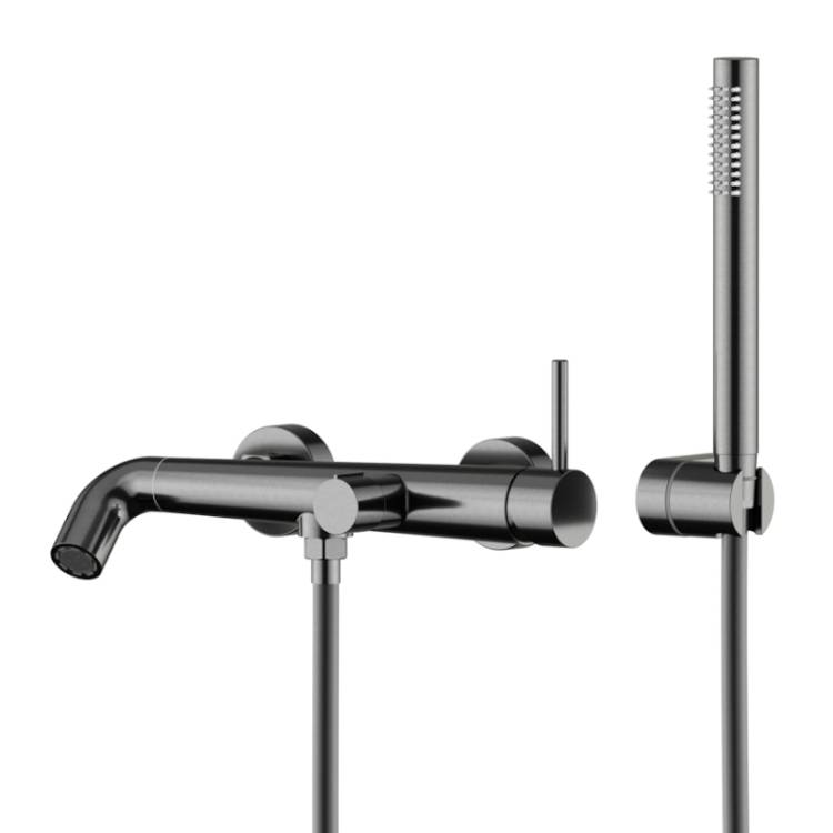 Смеситель для ванны Knotlor Elixir SS-32/GM вороненая сталь