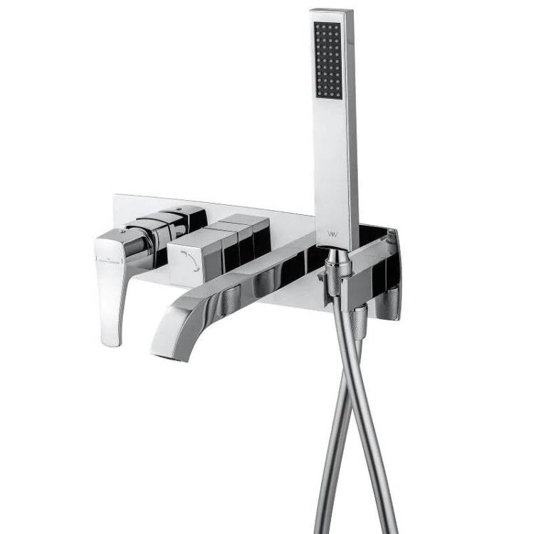 Смеситель для ванны Wonzon & Woghand Flex WW-88889072-CR встраиваемый, хром