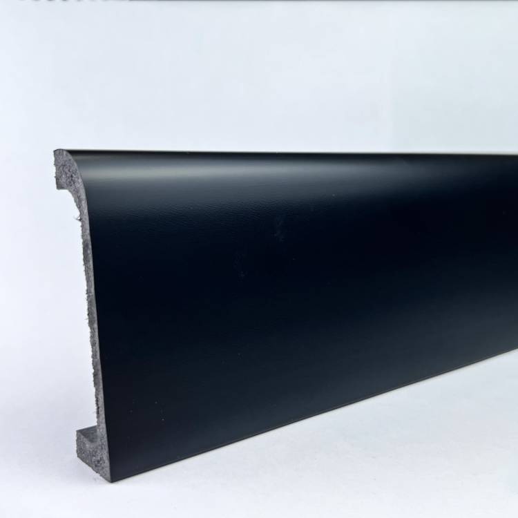 Плинтус напольный Bello Deco XPS POLYMER ПЛ 16 Черный антрацит 200x1.9x8