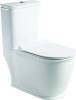 Унитаз-моноблок SantiLine SL-5019 безободковый, с микролифтом
