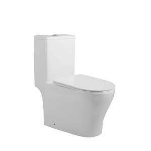 Унитаз-компакт Royce Elite RCT-111505WH безободковый, с крышкой-сиденьем микролифт