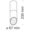 Потолочный светильник Technical Lipari C025CL-01W фото 2