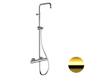 Душевая система Remer Elegance EQ32ASSDDO золото глянцевое, с термостатом