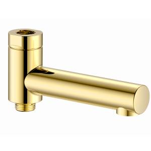 Излив AQUAme AQM8301GG поворотный, с картриджем, Glossy Gold