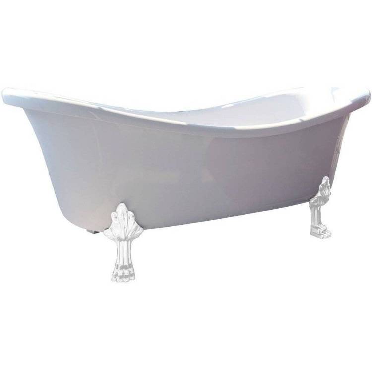 Ванна из искусственного камня Фэма Габриэлла 2 190x80 с белыми ножками